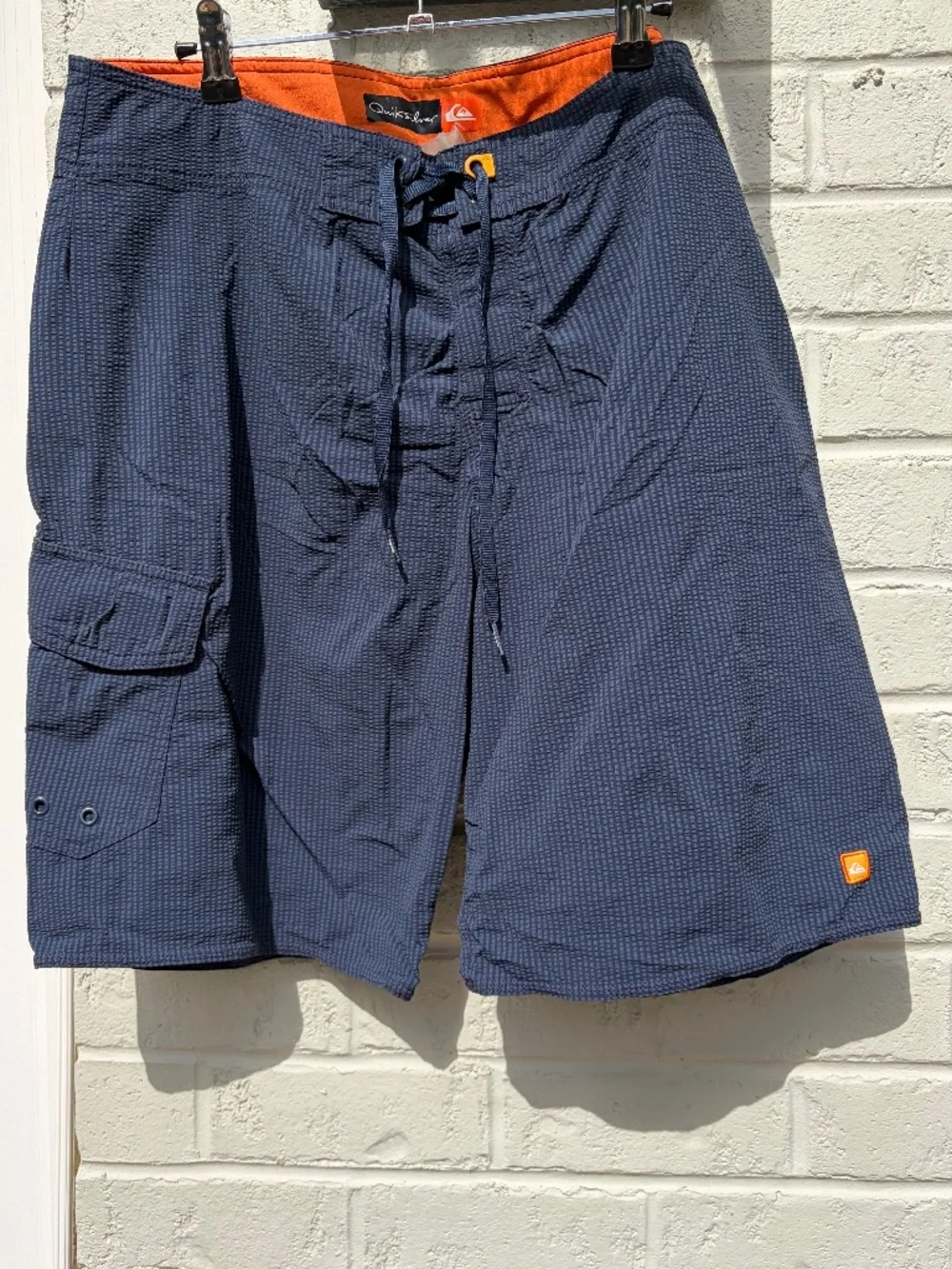 Quiksilver men Boardshorts seersucker Navy Blue